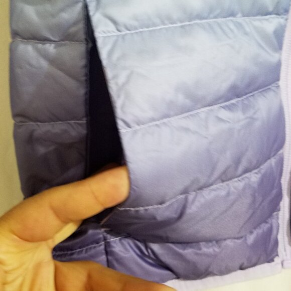 Eddie Bauer Girls 650 Down Packable Puffer Jacket Size Small (6/7) – Blue – New - Picture 11 of 13